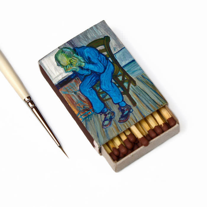 Van-Goghs-paintings-still-look-amazing-on-tiny-matchboxes4