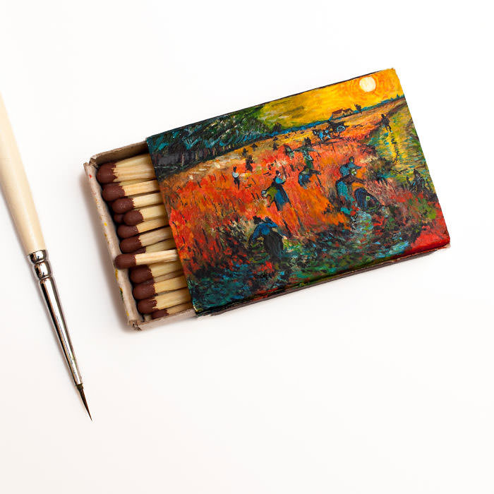 Van-Goghs-paintings-still-look-amazing-on-tiny-matchboxes5